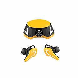 Casque De Jeu Bluetooth 3 Modes Tws Casque Sans Fil Running Sports Earbuds K8 Jaune 