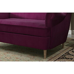 Acheter VENESETTI Canapé 2 places en tissu de catégorie Luxe, Fuschia - ARNAUD