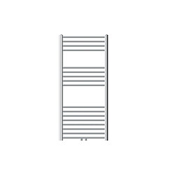 LuxeBath Radiateur sèche-serviette salle de bain acier chrome connexion central 60x120 cm