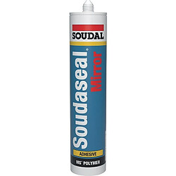 Soudal Colle à miroirs Soudaseal Mirror monocomposante élastique à base de MS Polymère coloris gris cartouche de 290ml