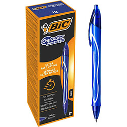 Stylo gel Bic Gel-Ocity Bleu 0,3 mm (12 Unités)