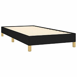 Acheter Maison Chic Lit adulte - Lit simple Cadre de lit,Structure du lit Contemporain Noir 80x200 cm Tissu -MN91398