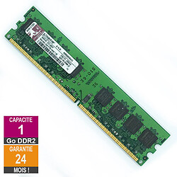 Barrette Mémoire 1Go RAM DDR2 Kingston KVR800D2N5/1G DIMM PC2-6400U 2Rx8 - Reconditionné