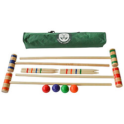 Traditional Garden Games Set de croquet enfant en bois. Set de croquet enfant en bois