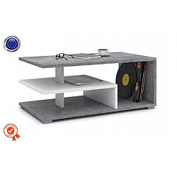 Dusine TABLE BASSE RISTOFF BETON 90 CM AVEC ETAGERES