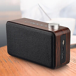 Universal Portable en bois Bluetooth compatible en haut-parleur Contrôle tactile Subwoofer Stéréo MP3 Altavoce Prise en charge de la carte TF AUX USB MUSIC BOX 