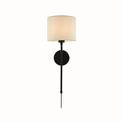 Searchlight Applique murale ajustable, noir mat, abat-jour en lin Matériau : Acier douxColoris : Noir mat, teinte naturelleColoris de l'abat jour : NaturelNombre d'ampoules : 1Type d'ampoule : E27Puissance max par ampoule (W) : 60Ampoules inc