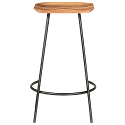 Avis vidaXL Tabourets de bar lot de 4 bois d'acacia solide