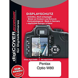 DigiCover Protection d'écran premium pour Pentax Optio W80 