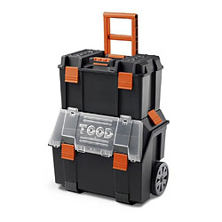 Tood Servante boite a outils 2 en 1 sur roues