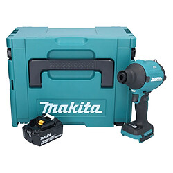 Makita DAS180T1J Souffleur à poussière sans fil 18V Brushless + 1x Batterie 5,0Ah + Coffret Makpac - sans chargeur