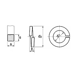 Rondelles Grower Acton inox A2 DIN 7980