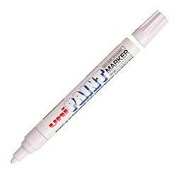 Uniball Marqueur paint marker Uni-Ball pointe ogive 2,5 à 2,8 mm blanc