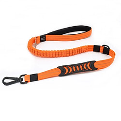 Universal Ceinture pour chien de saut à l'élastique lourd multifonctionnel Ceinture d'entraînement d'absorption de choc réflecteur 2 Poignée de circulation Ceinture de sécurité pour chien de voiture 