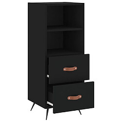 Acheter vidaXL Buffet Noir 34,5x34x90 cm Bois d'ingénierie