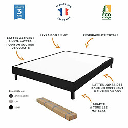 Avis Ebac Matelas et sommier 90x190 Marly - Newkit - Soutien ferme - Sommier démonté - Lin