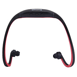 Wewoo Casque Bluetooth Sport rouge pour les smartphone & iPad ou autres périphériques audio imperméable à l'eau stéréo sans fil écouteurs intra-auriculaires avec Micro SD carte Slot & Mains libres,