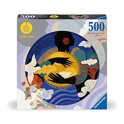 Ravensburger Puzzle rond 500 pieces Ressentir, Little Sun, Adultes et enfants des 10 ans, Puzzle de qualité supérieure, Encastrement parfait, 120