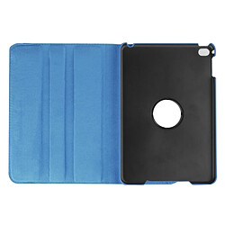 Wewoo Smart Cover bleu pour iPad mini 4 Litchi Texture 360 degrés Rotation intelligente étui en cuir avec support pas cher