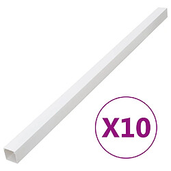 vidaXL Goulotte de câble 100x40 mm 10 m PVC