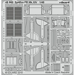 Spitfire FR Mk.XIV for Airfix - 1:48e - Eduard Accessories 