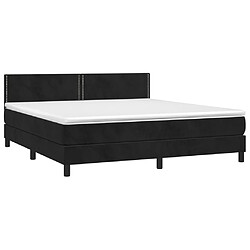 Avis vidaXL Sommier à lattes de lit avec matelas LED Noir 180x200 cm