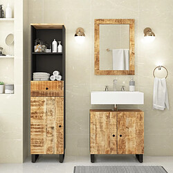 Maison Chic Armoire de Bain | Ensemble de 3 meubles salle de bain bois manguier massif -GKD26923