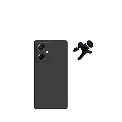 SuppOrt Magnétique renforcé de kit + couvercle de silicone liquide Phonecare pour Xiaomi Redmi 13C 5G - le noir 