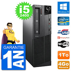 PC Lenovo M91p SFF Intel i5-2400 RAM 4Go Disque Dur 1To Windows 10 Wifi · Occasion 