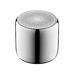 Yonis Mini Enceinte Bluetooth Ultra-Portable TWS Haut-Parleur Sans Fil Céramique Mini Enceinte Bluetooth Ultra Portable Avec Subwoofer Aluminium Sans Fil TWS Support Appel Main Libre Couleur Céramique Argent YONIS