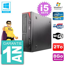 PC Fujitsu Esprimo E520 DT i5-4570 RAM 8Go Disque Dur 2To Graveur DVD Wifi W7 · Occasion 