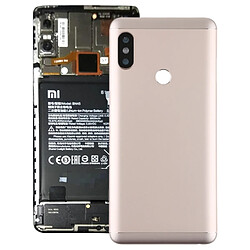 Wewoo Coque arrière Couverture arrière avec objectif d'appareil photo & touches latérales pour Xiaomi Redmi Note 5 or rose