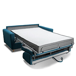 Avis Inside 75 Canapé convertible express 120 TREVISE sommier lattes matelas 20 cm Velluto bleu nuit