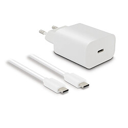 MOOOV Chargeur secteur 18W + câble USB-C mâle/mâle 1,2 m