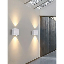 Tradex MURALE DOUBLE ÉMISSION LED COB 12W EXTÉRIEUR LUMIÈRE BLANCHE 4000K 3000K 6500K ES46