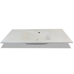 Cedam Vasque à encastrer 120x50cm Lavabo de salle de bain Blanc