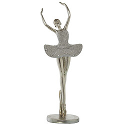 Figurine Décorative Alexandra House Living Argenté Plastique Ballerine 15 x 18 x 45 cm 