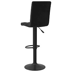 Acheter vidaXL Tabouret de bar Noir Velours