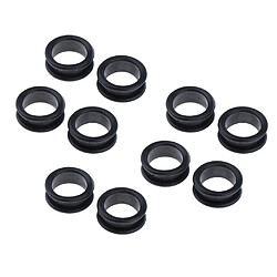 10x Barber Ciseaux De Coiffure Ciseaux Doigt Anneau Grips Inserts Noir