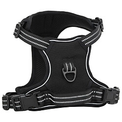 vidaXL Harnais pour chien avec laisse et collier réglables noir XL