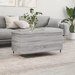 vidaXL Table basse Sonoma gris 90x44,5x45 cm Bois d'ingénierie