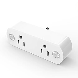 Wewoo Prise Electrique Connectée intelligente pour télécommande WiFi 15A compatible avec Alexa, Google Home et IFTTT, CA 100-240V, US