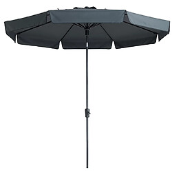 Madison Parasol de jardin Flores Luxe 300 cm rond gris