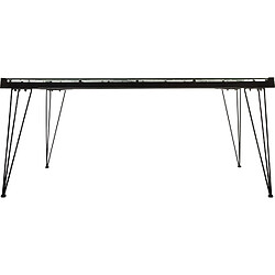 Atmosphera, Createur D'Interieur Table basse design métal Mappemonde - L. 110 x H. 52 cm - Noir