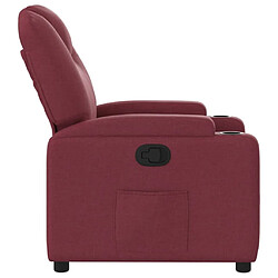 Acheter Maison Chic Fauteuil inclinable,Fauteuil luxe de relaxation Rouge bordeaux Tissu -MN98252