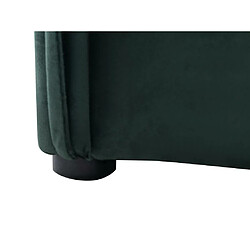 Vente-Unique Lit coffre 140 x 200 cm - Velours - Vert - OLERIA pas cher