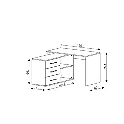 Acheter Vivaldi Bureau d'angle KURT