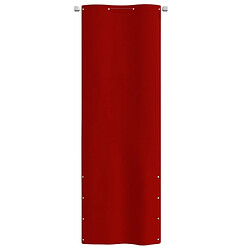 vidaXL Écran de balcon Rouge 80x240 cm Tissu Oxford