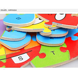 Universal Puzzles en bois pour enfants, divers animaux, lettres anglaises, enfants »