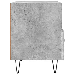 Acheter vidaXL Table de chevet gris béton 40x35x47,5 cm bois d’ingénierie